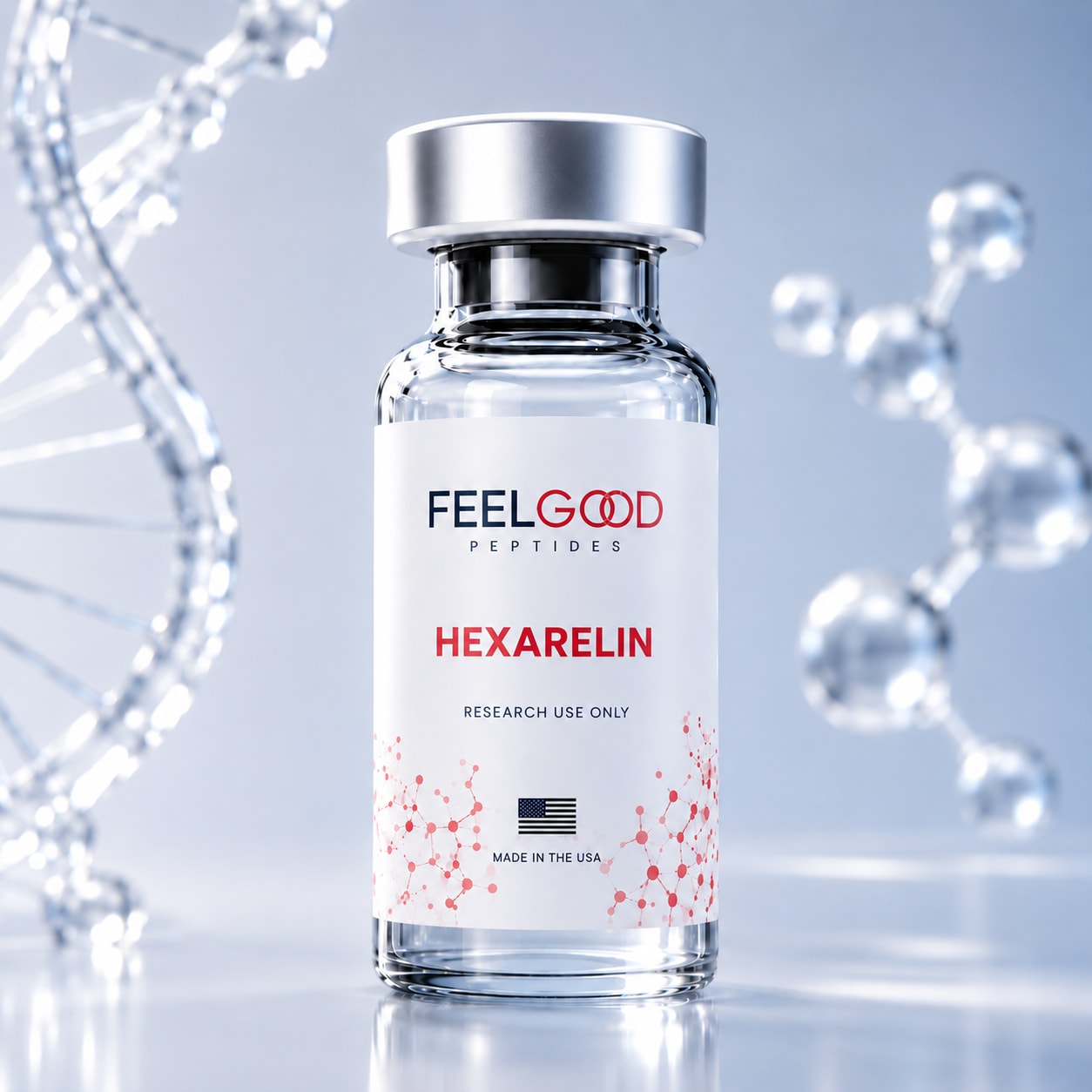 Hexarelin research vial